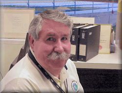 Vern in his office at IBM Silicon Valley Laboratory